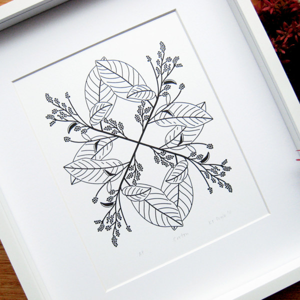 Collected-Patterns-Croton-Letterpress-Print-Framed